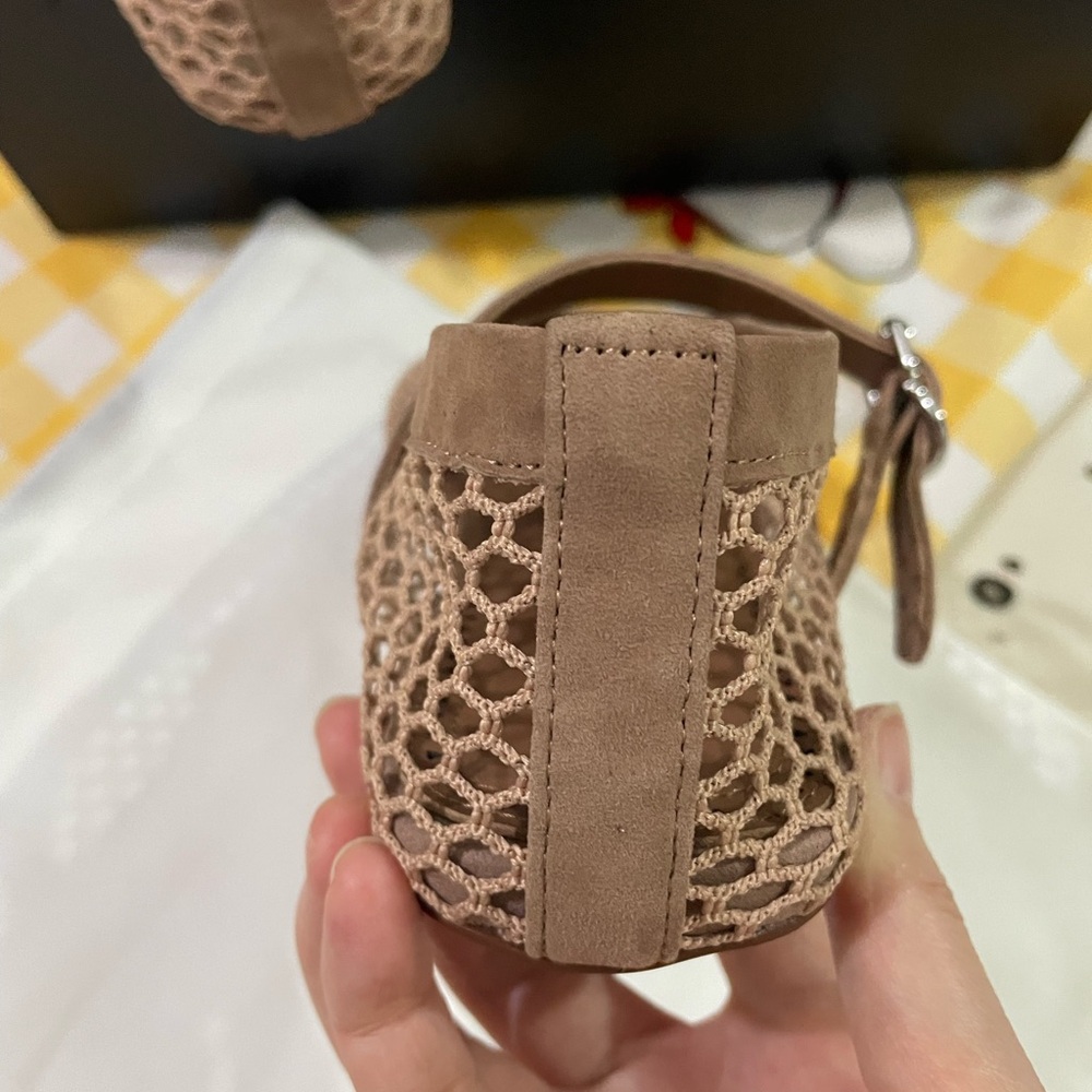ALAIA Nude Mesh Mary Jane Flats - Picture 14 of 15